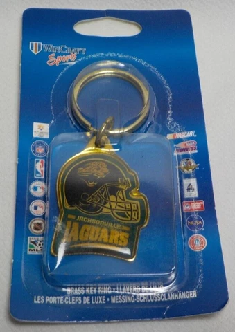 JACKSONVILLE JAGUAR Vintage 1997 KeyChain Key Chain by Wincraft  NIP Ring NFL Cover