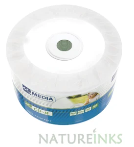CLEARANCE!! 50 Verbatim Mymedia Printable Blank CD-R 52x CD Discs 700MB 80 MINS - Afbeelding 1 van 3