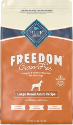 Blue Buffalo Freedom Large Breed Grain-Free Chicken & Potatoes Dry Dog Food,24lb