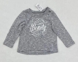 TCP Baby Girls Lightweight Stretchy Long Sleeve Shirt, Gray, 18-24 Months, NWT - Picture 1 of 2