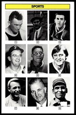 1985 KTO #18 Chief Bender, Clair Bee... Whoozit? Game Cards Per Photos