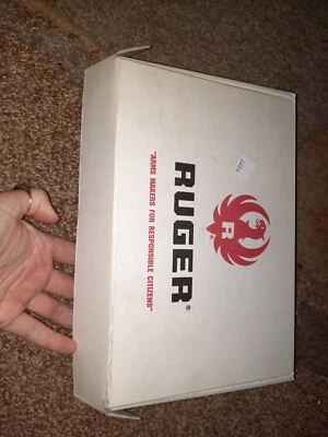 Ruger 380 Auto Empty Cardboard Box With Paperwork Lock & Cloth Case - Image 1 of 3