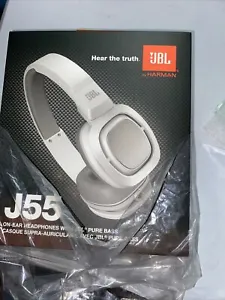 JBL J55 High-Performance On-Ear Headphones - White& Gray - Picture 1 of 3