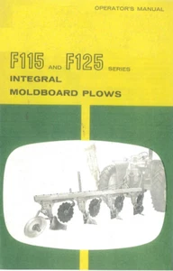 Arados integrales de moho manual del operador 3pt F 115 125 para propietario F115 F125 - Imagen 1 de 9