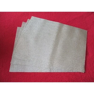 LOT OF 4 FOOD NETWORK WOVEN METALIC PLACEMATS - Picture 1 of 2