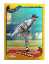 2002 Topps Chrome Gold Refractors #240 Greg Maddux Braves
