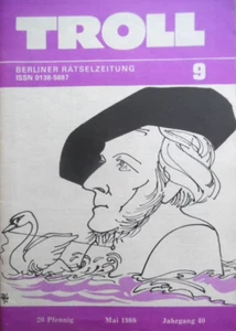 TROLL - Mai 9 - 1988 Berliner Rätselzeitung DDR ungelöst - Picture 1 of 1
