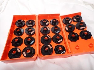 Riccar Sewing Machine Cams 22 Stitch Patterns Vintage Hard Case - Missing 2 - Picture 1 of 5