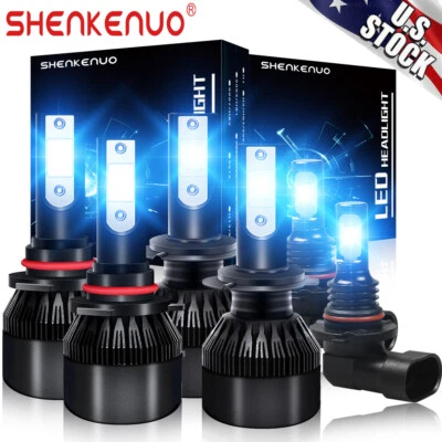 Combo bombillas LED faros de haz alto/bajo y luces antiniebla para Subaru Outback 2005-2009 Foto 1 de 4