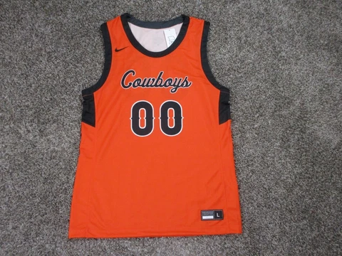 NEW Nike Oklahoma State Cowboys Basketball Jersey Men Large Orange Custom NCAA Cover