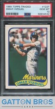 1989 Topps Traded #122T Omar Vizquel PSA 10 GEM MINT