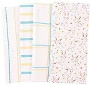 Bloom Kitchen Holiday Set of 4 Kitchen Towels Cotton Rich, 18 x 28-inch Easter - Picture 1 of 6