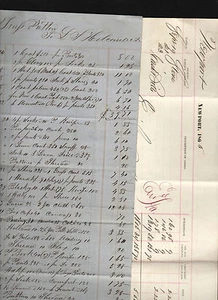 signed lot of two documents 1859 & 1865 Boston & Providence Railroad * receipts - Picture 1 of 1