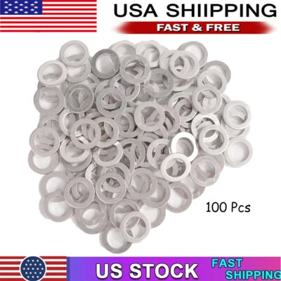 100PCS FOR HONDA/ ACURA 14MM OIL DRAIN PLUG CRUSH WASHER GASKETS 94109-14000 Foto 1 de 4
