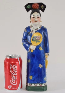 Chinese Porcelain Empress Statue Qing / Republic Period Signed - Picture 1 of 24