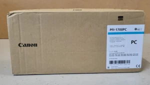 Tintenpatrone Canon PFI-1700PC Cyan Neu OVP iPF Pro-2000 MHD: 02.2025 Rg MwSt. - Afbeelding 1 van 5
