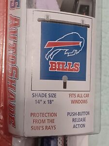NFL TopperScot Sports AutoShade Car Window Shade Buffalo Bills NIB Blue