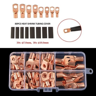 60/260cps Automobile Copper Ring Terminal Wire Crimping Connector Terminal Kit - Image 1 of 4