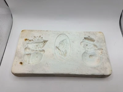 Provincial Ceramic Slip Casting Mold # C7 Keepsake Charms Snowman Praying Hands - Image 1 of 4