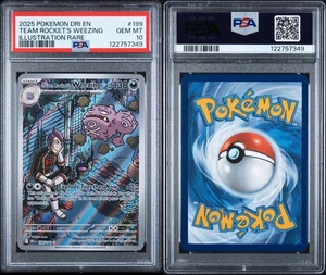 2025 Team Rocket's Weezing 199/182 IR Pokemon Destined Rivals PSA 10 - Picture 1 of 1