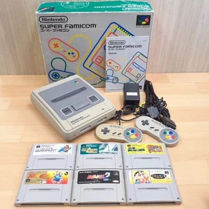 Nintendo Super Famicom Japanese console in box 6 games CIB US TARIFF PAID S115 - Picture 1 of 13