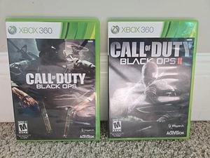 Call of Duty Black Ops 1 and 2 Xbox 360 Bundle Tested & Working Lot of 2 - Picture 1 of 12