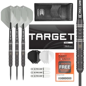 Ares 24G Tungsten Steel Tip Darts Set - 6 Pro Grip Shafts - 9 Pro Ultra Fligh... - Bild 1 von 6