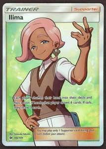 Pokemon Sun & Moon Base Set Llima 146/149 Full Art Trainer Holo - MP - Picture 1 of 2