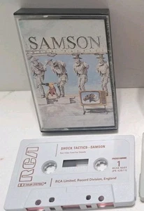 Samson Shock Tactics Cassette 1981 w/ Bruce Dickinson of Iron Maiden Rock UK - Picture 1 of 3