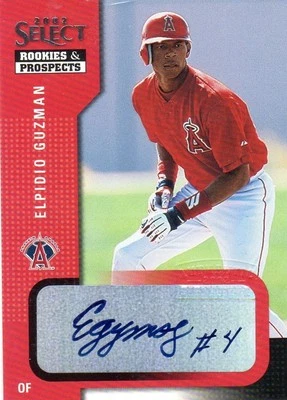 2002 SELECT ROOKIES & PROSPECTS AUTO ELPIDIO GUZMAN - Image 1 of 4