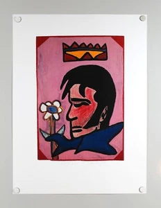 SIGNED Joe Light ELVIS "THE KING"  Litho Elvis 20/20 Past & Future  (SKU A04-V) - Picture 1 of 6