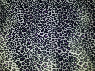 PURPLE CHEETAH LEOPARD FAUX FUR VELOUR FABRIC 36X60 1 YARD - Image 1 of 4