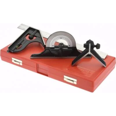 SPI 13-374-4 Protractor & Square Head 4R Combination Square Set: 12" Steel Blade - Image 1 of 4