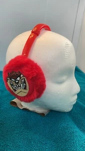Unisex Kids Looney Tunes Red Taz VTG EAR MUFFS Winter Headwear - Picture 1 of 4