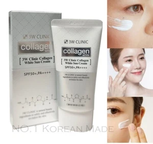 3W CLINIC/Collagen White Sun Cream 60g SPF50+ PA++++/1pcs,5pcs/NO.1Korean Made - Picture 1 of 9
