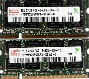 Kit de memoria Fujitsu LifeBook A3210 A6010 A6020 A6025 A6030 A6110 A6120 de 4 GB 2x 2 GB - Imagen 1 de 1