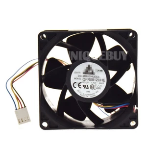 Cooling Fan QFR0812UHE For Delta Cooler 12V 1.70A 80*80*38mm 4pin 9000RPM - Picture 1 of 4