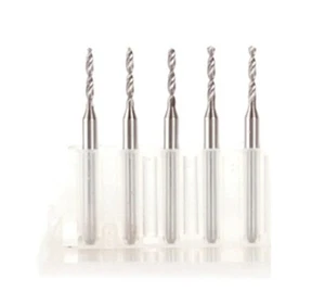 5pcs 1.25mm Carbide Steel Micro Engraving Drill Bits Tool CNC PCB Rotary Tools - Picture 1 of 3