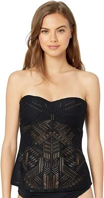 Traje de baño tankini negro Kenneth Cole Top para mujer talla M L121809 Foto 1 de 3