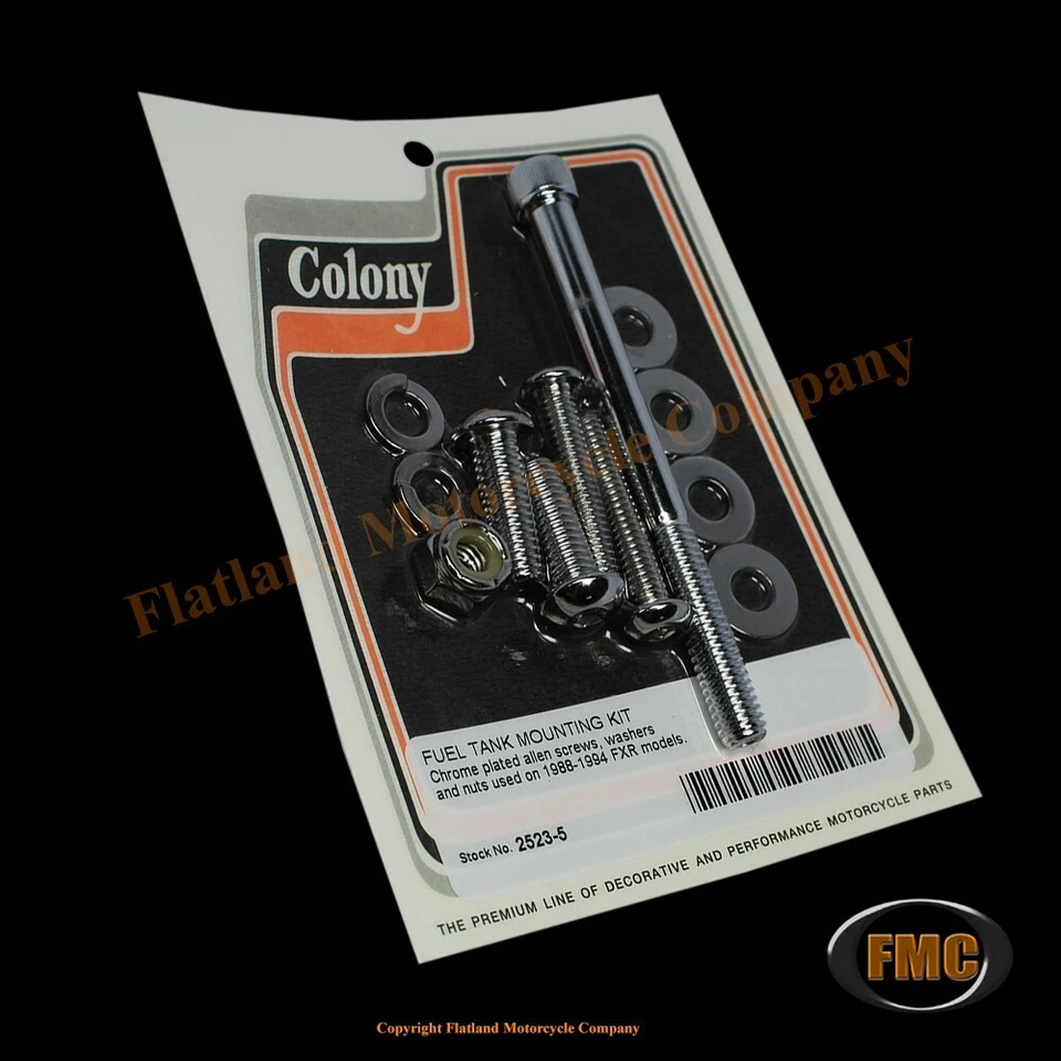 Colony 2523-5, комплект крепления бензобака, 1988-1994 FXR, накатанный Allen - Изображение 1 из 1