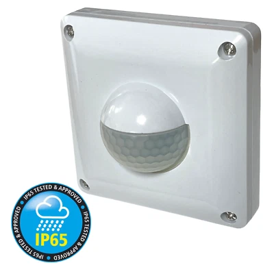 Wall Mount PIR Sensor Motion Outdoor IP65 Indoor Bathroom Automatic Light Switch - Image 1 of 4
