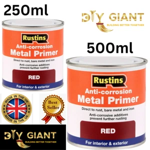 Rustins Korrosionsschutz Metallgrundierung direkt auf Rostschutz rot 250ml/500ml - Bild 1 von 4