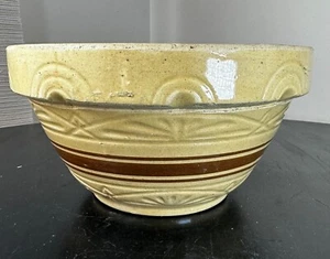 VTG Origional Robinson Ransbottom Pottery 10" Spongeware Mixing Bowl Roseville - Picture 1 of 11