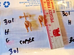 Two (2) Military Helicopter Pilot Scale Unknown Package # 301 - Picture 1 of 2