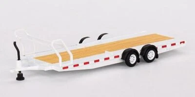 Autoanhänger / Car - Trailer Hauler - white - Mini GT 1:64