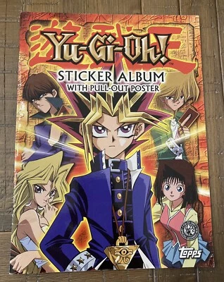 1996 Topps Yu-Gi-Oh Sticker Album With 4 Stickers Inside - Image 1 of 4