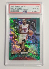2019-20 Panini Prizm Dion Waiters Choice Green Prizm /8 #148 PSA 10 Miami Heat 