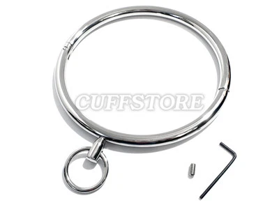 Gargantilla collar anillo tórico grueso de acero inoxidable collar de eternidad de 18,5" - CuffStore  Foto 1 de 4