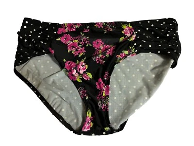 Traje de baño Catalina parte inferior de bikini para mujer más lunares florales talla 2x (18W-20W) Foto 1 de 3
