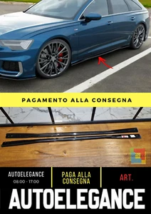 ✨ Schweller Seitenlichter Schwarz Glänzend ABS für Audi S6/A6 S LINE C8 2019 - Bild 1 von 9